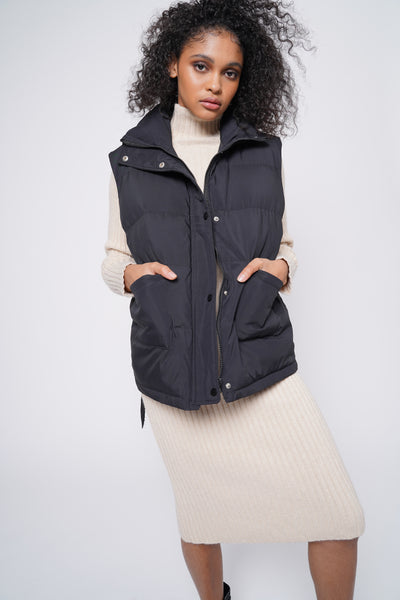 Puffer Vest - Black