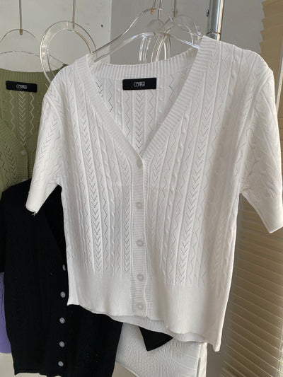 Button Front Knit Tops