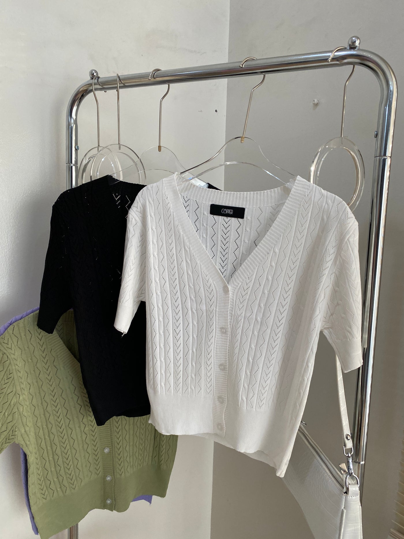 Button Front Knit Tops