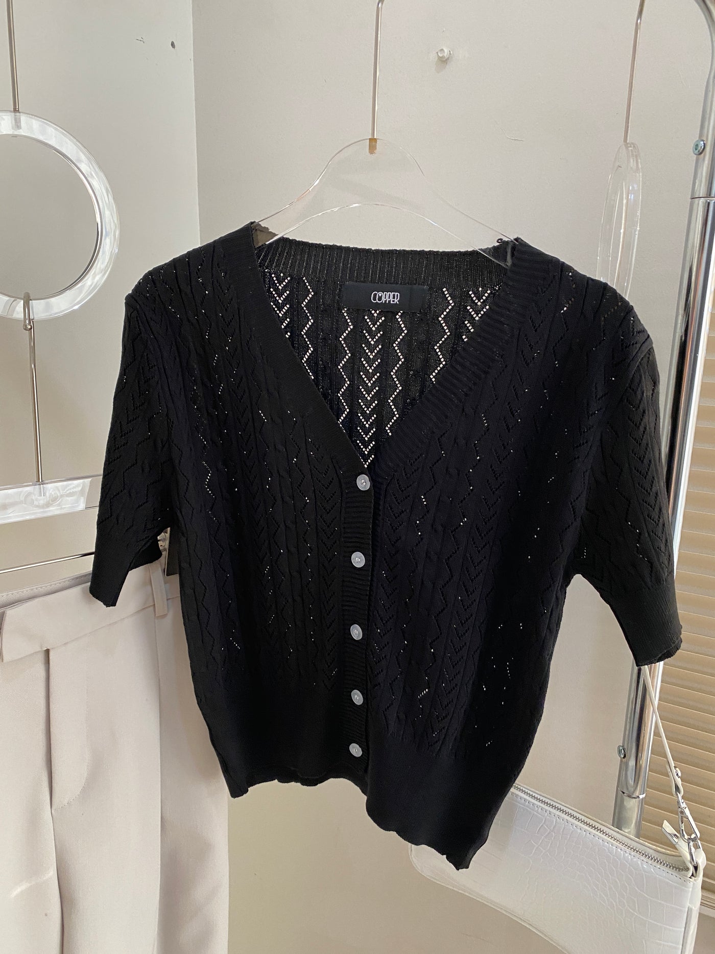 Button Front Knit Tops
