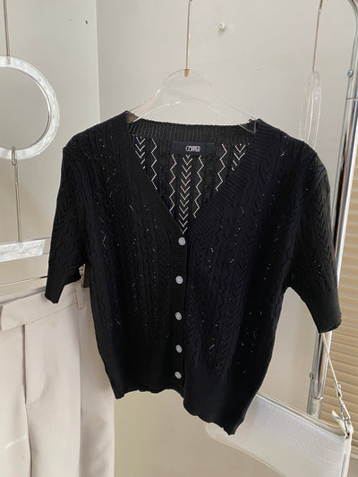 Button Front Knit Tops