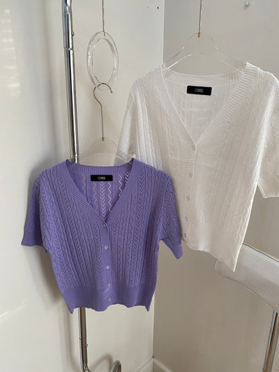 Button Front Knit Tops
