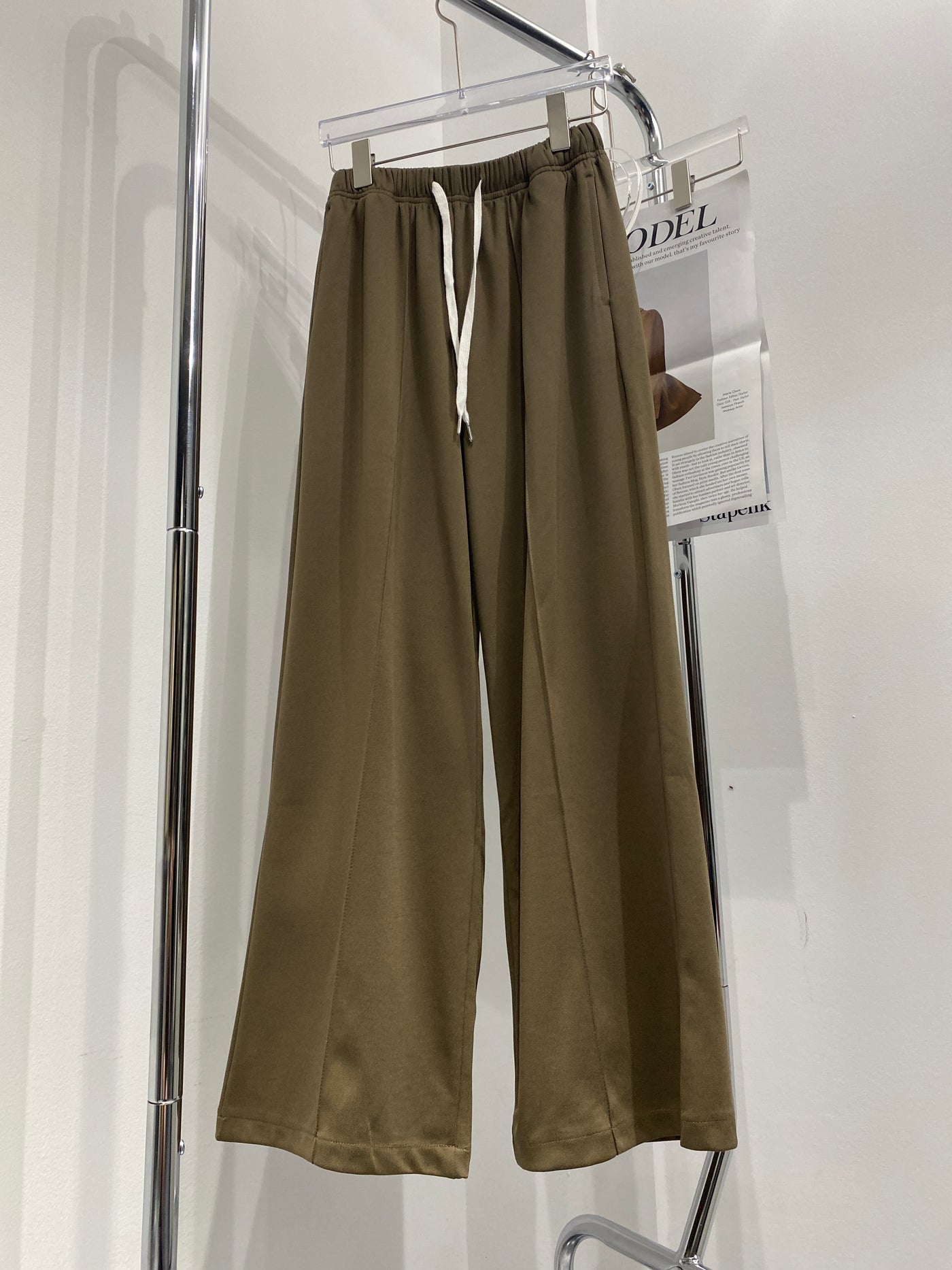 Wide Leg Baggy Sweatpants - Graphite