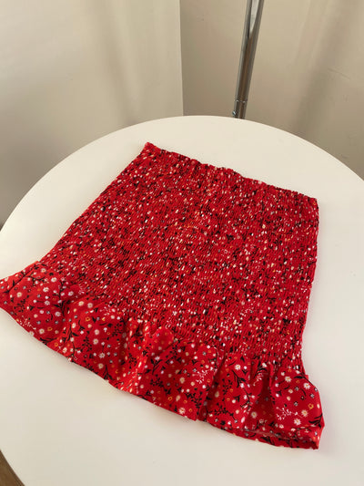 Ruffled Floral Skirt