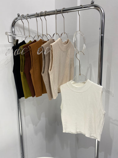 Knitted Crop Tank Top
