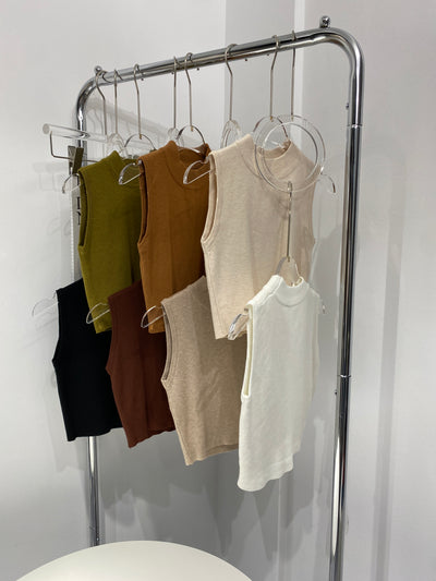 Knitted Crop Tank Top