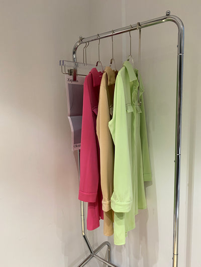 A-Line Shirt Dress - Nude