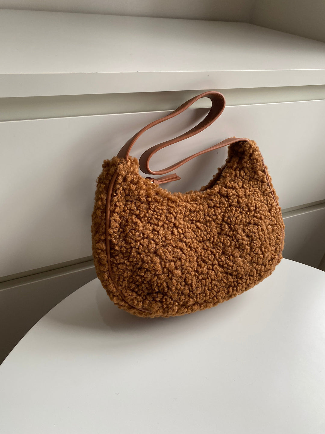 Fuzzy Baguette Bag Chocolate