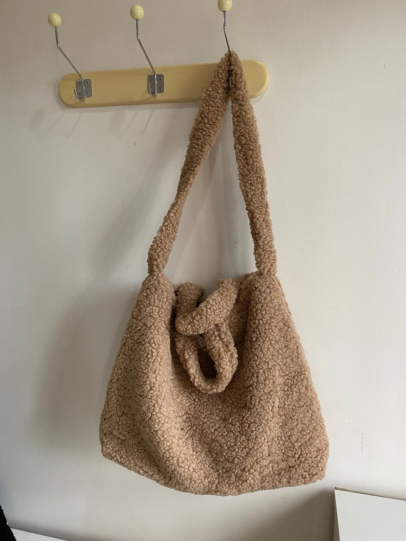 Teddy Tote Bag - Latte