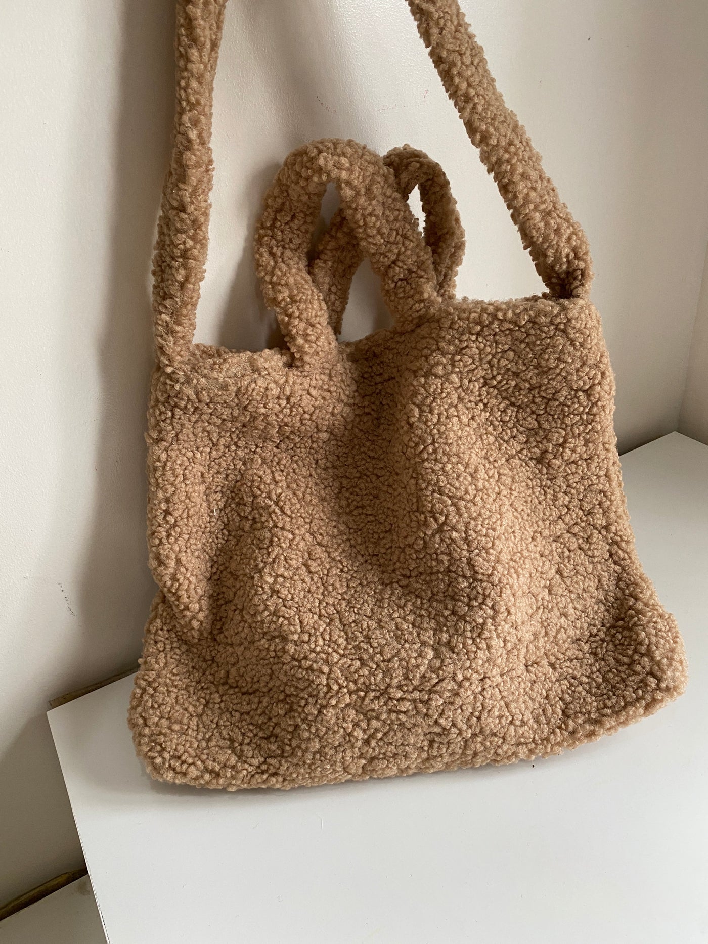 Teddy Tote Bag - Latte