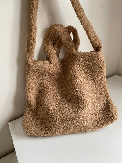 Teddy Tote Bag - Latte