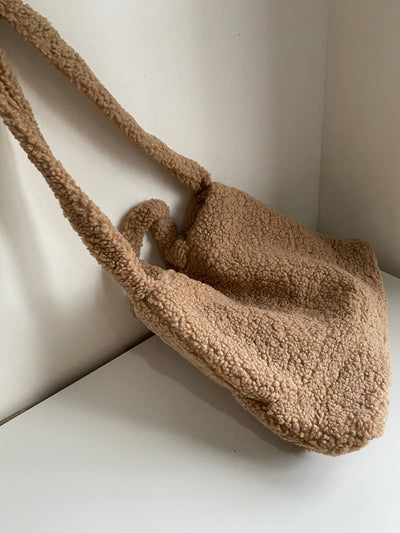 Teddy Tote Bag - Latte