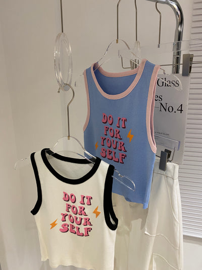 Graphic Tank Top - Sky