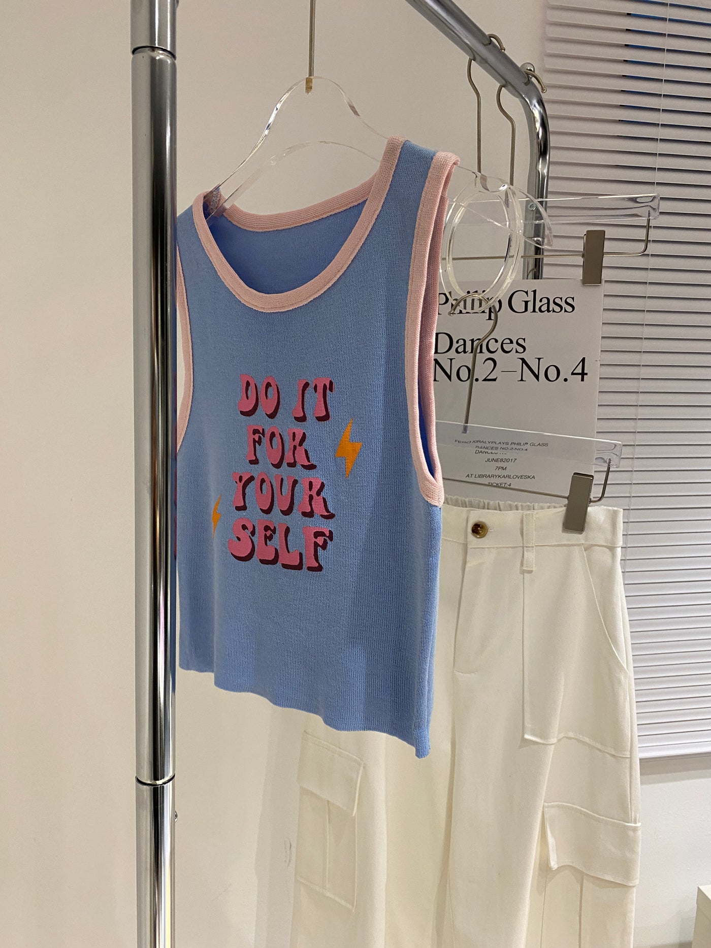 Graphic Tank Top - Sky