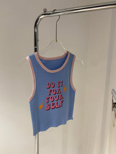 Graphic Tank Top - Sky