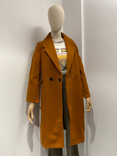 Faux Wool Trench Coat