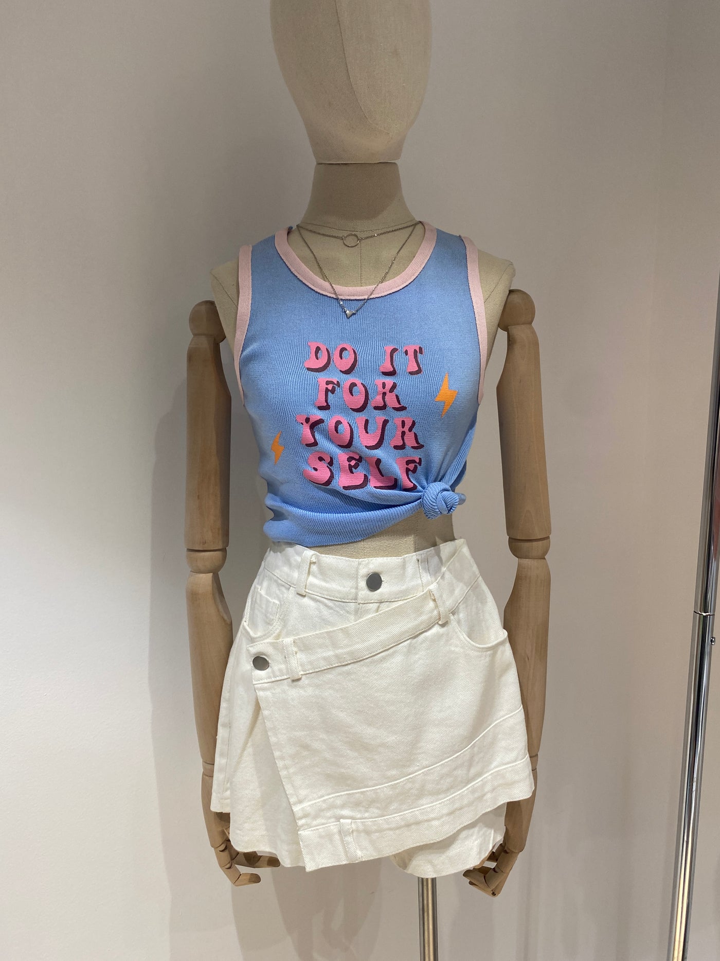 Graphic Tank Top - Sky