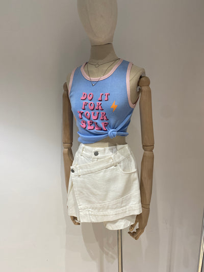 Graphic Tank Top - Sky