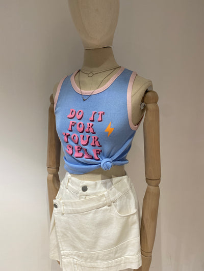 Graphic Tank Top - Sky