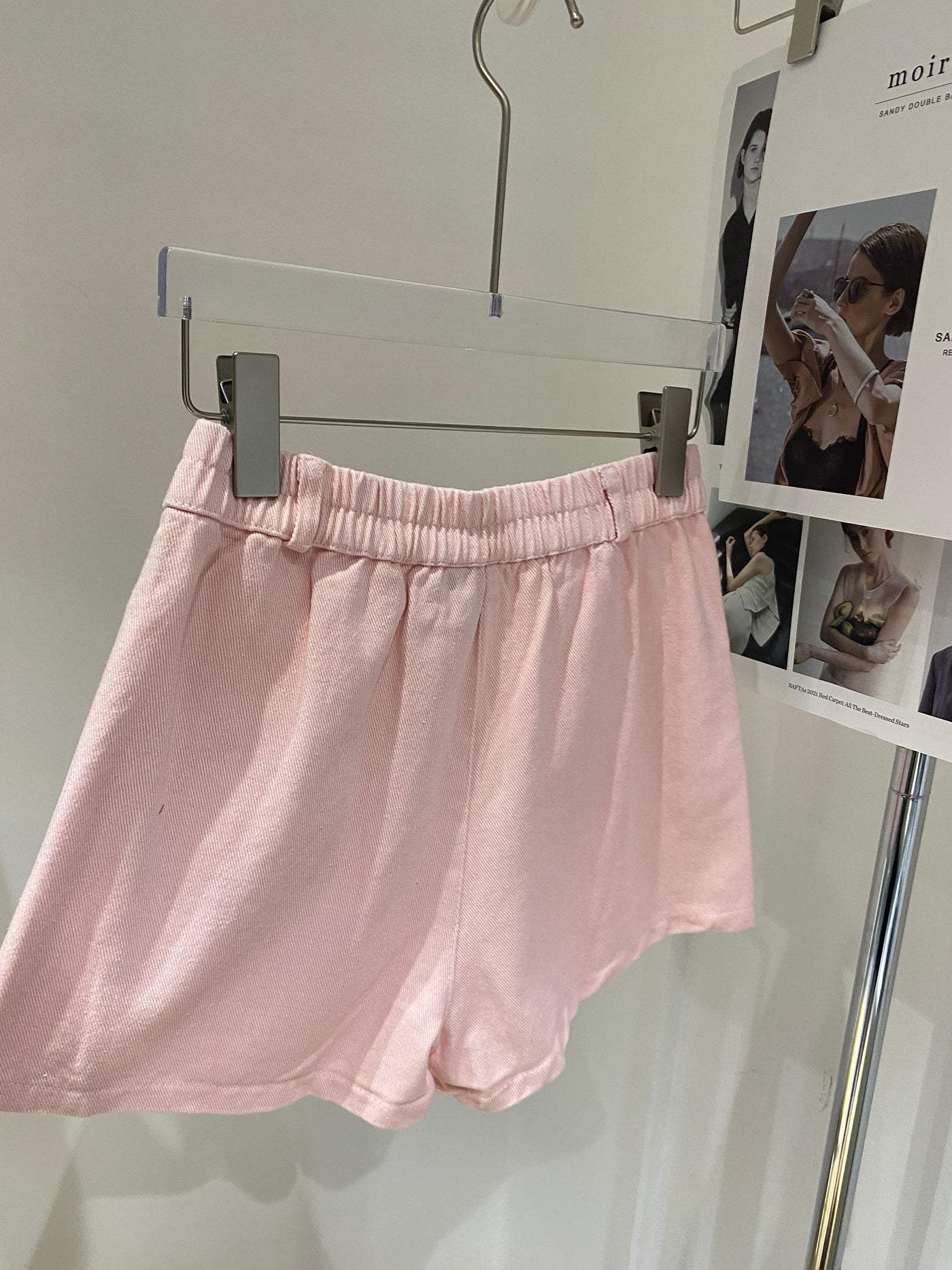 Denim Wrap Skort - Blush