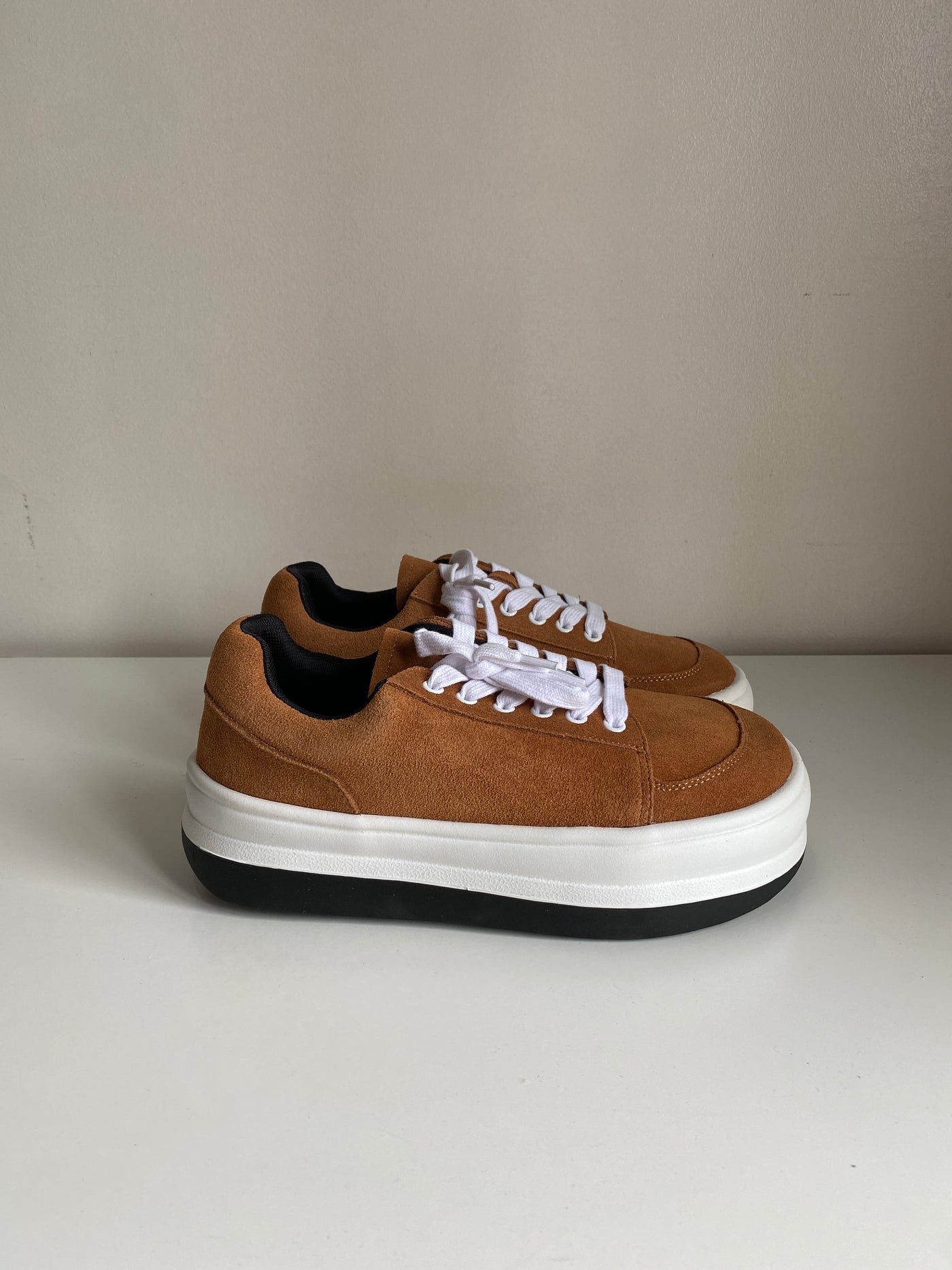 Chunky Sole Sneakers - Pecan