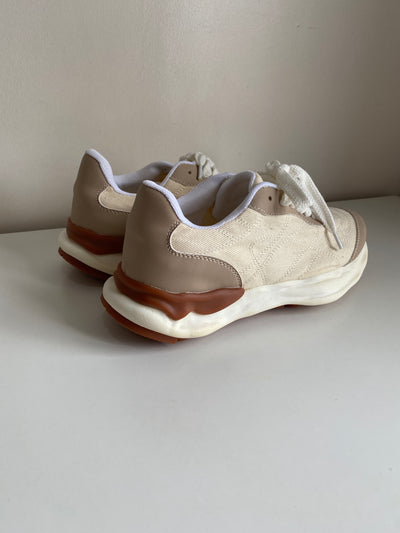 Chunky Sole Sneakers - Nude
