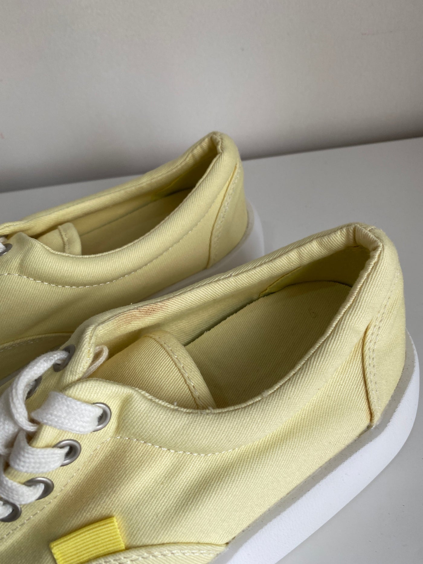Chunky Sole Canvas Sneakers - Butter