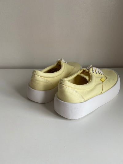 Chunky Sole Canvas Sneakers - Butter