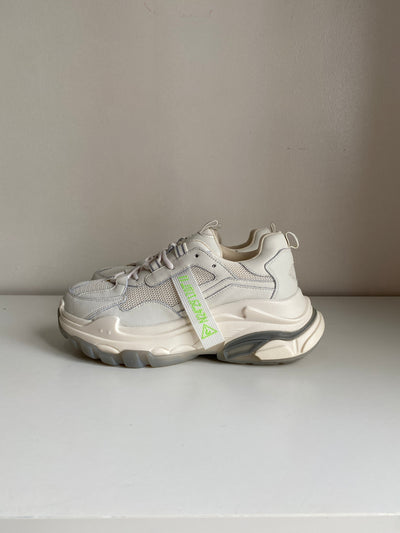 Chunky Sole Dad Sneakers - Almond