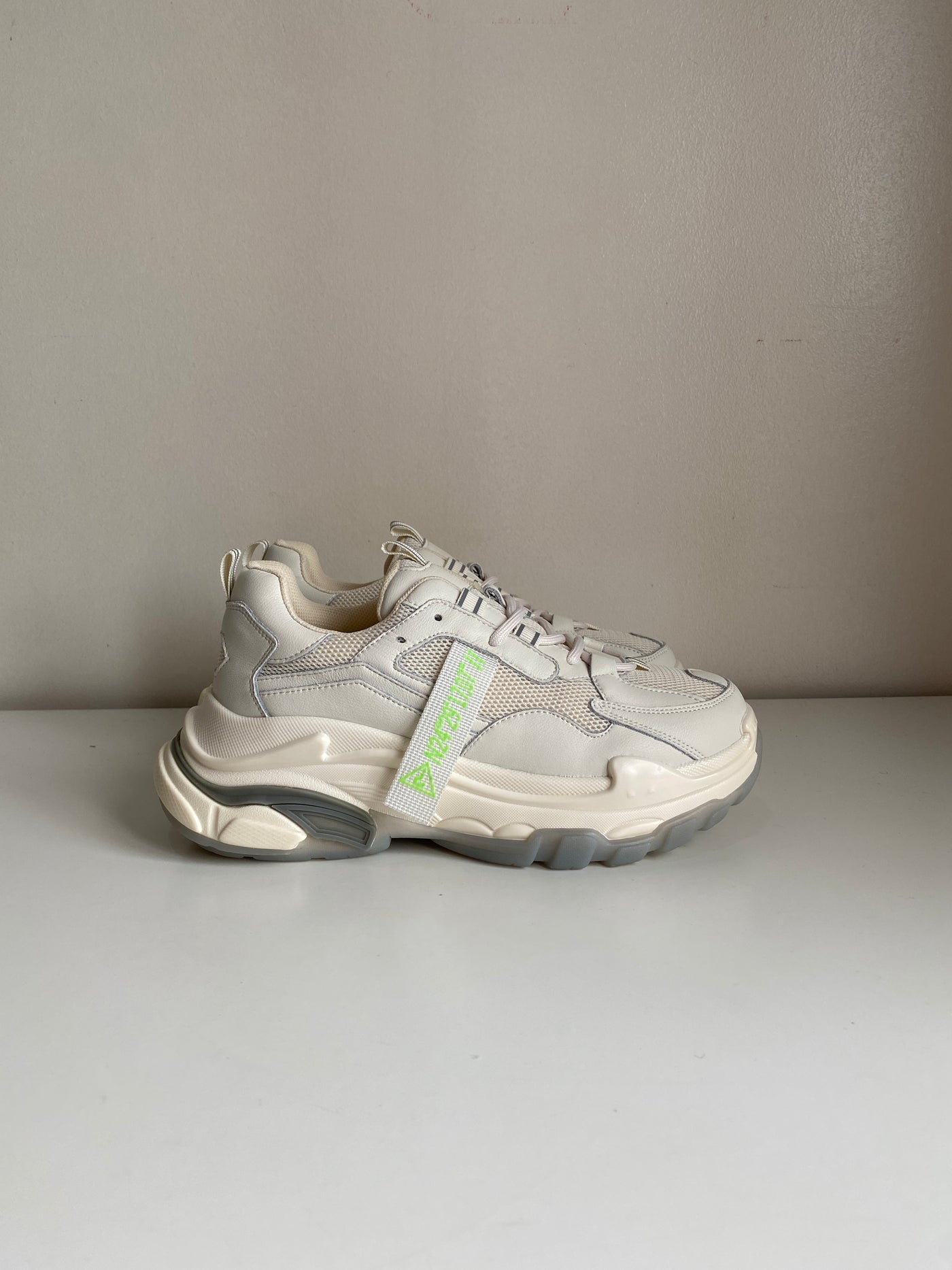 Chunky Sole Dad Sneakers - Almond
