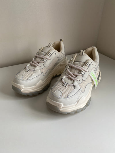 Chunky Sole Dad Sneakers - Almond