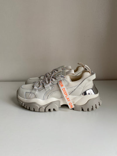 Chunky Sole Dad Sneakers - Almond