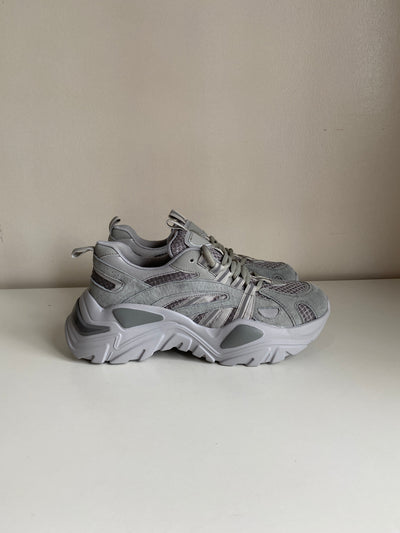Chunky Sole Dad Sneakers - Cement
