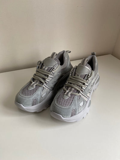 Chunky Sole Dad Sneakers - Cement