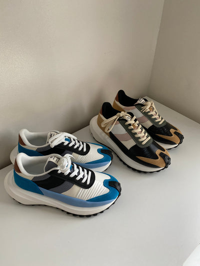 Chunky Sole Sneakers - Wave