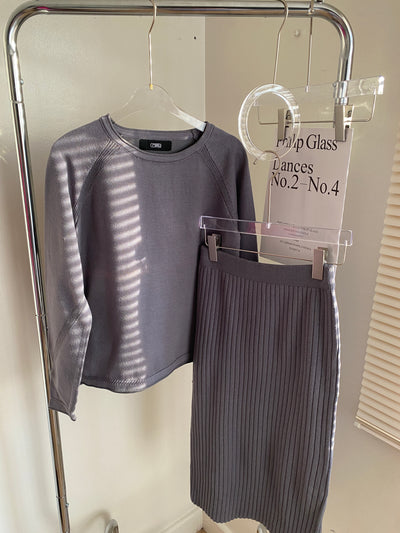 Knit Sweater and Midi Skirt Co-ord Set