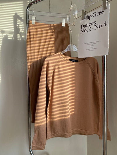 Knit Sweater and Midi Skirt Co-ord Set