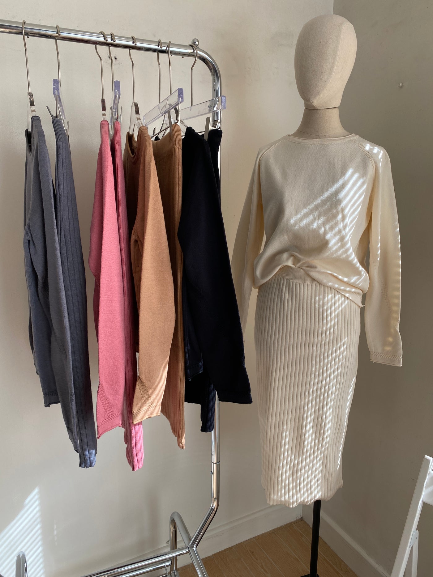 Knit Sweater and Midi Skirt Co-ord Set