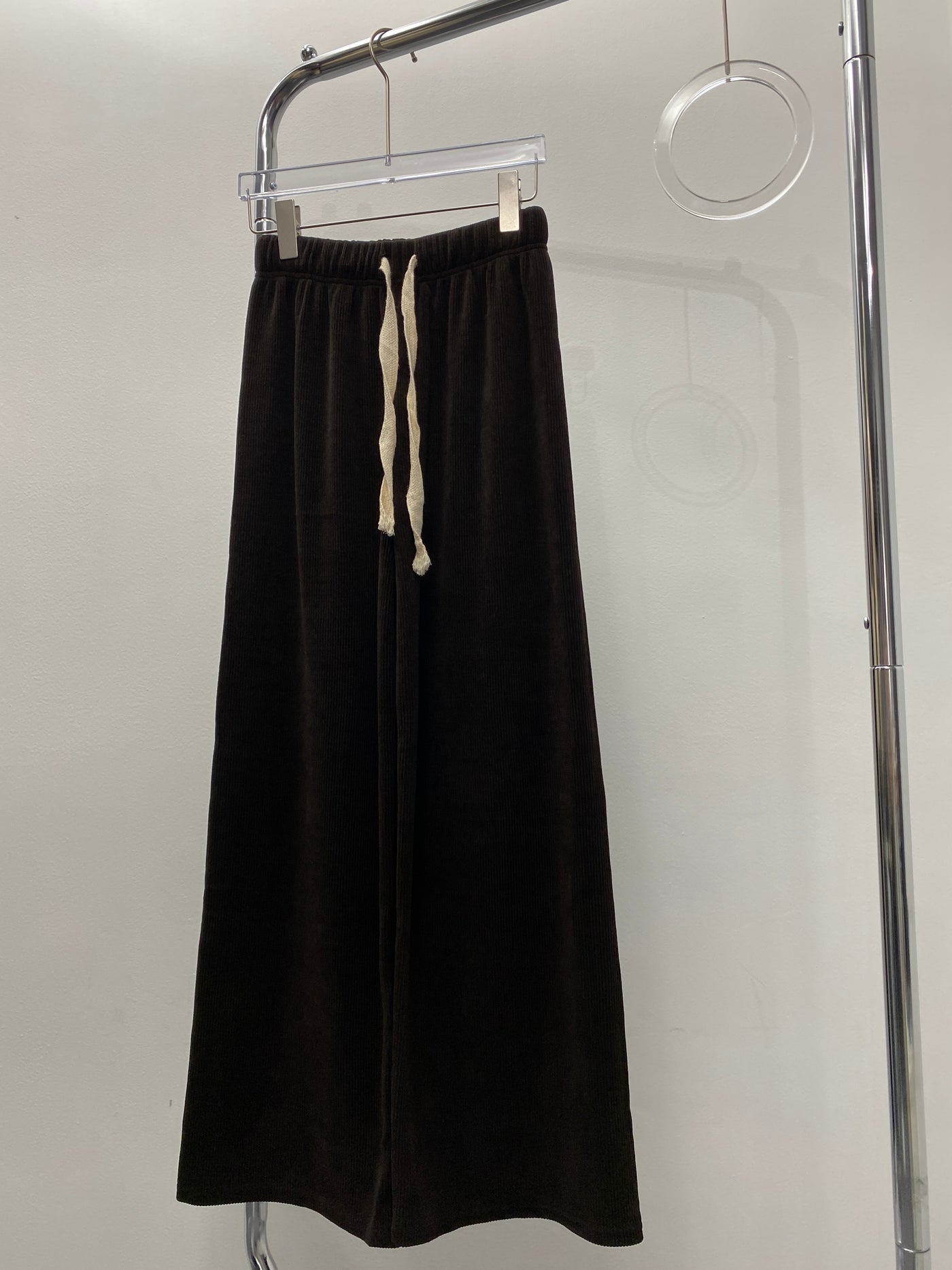 Textured Baggy Trousers - Umber