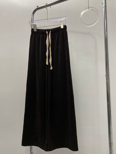 Textured Baggy Trousers - Umber