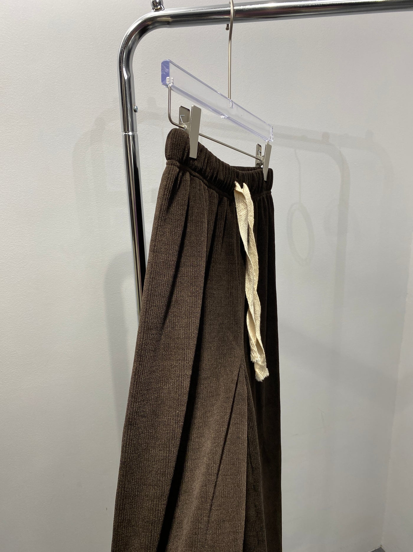 Textured Baggy Trousers - Umber