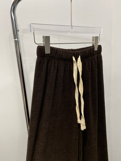 Textured Baggy Trousers - Umber