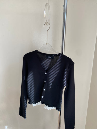 Faux Layered Knit Cardigan