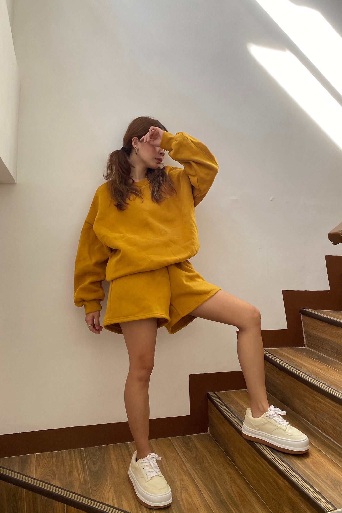 [EVERYDAY] Any Given Sunday Lounge Sweatshorts - Mustard