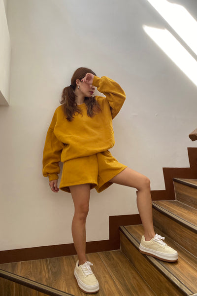 [EVERYDAY] Any Given Sunday Lounge Sweatshorts - Mustard