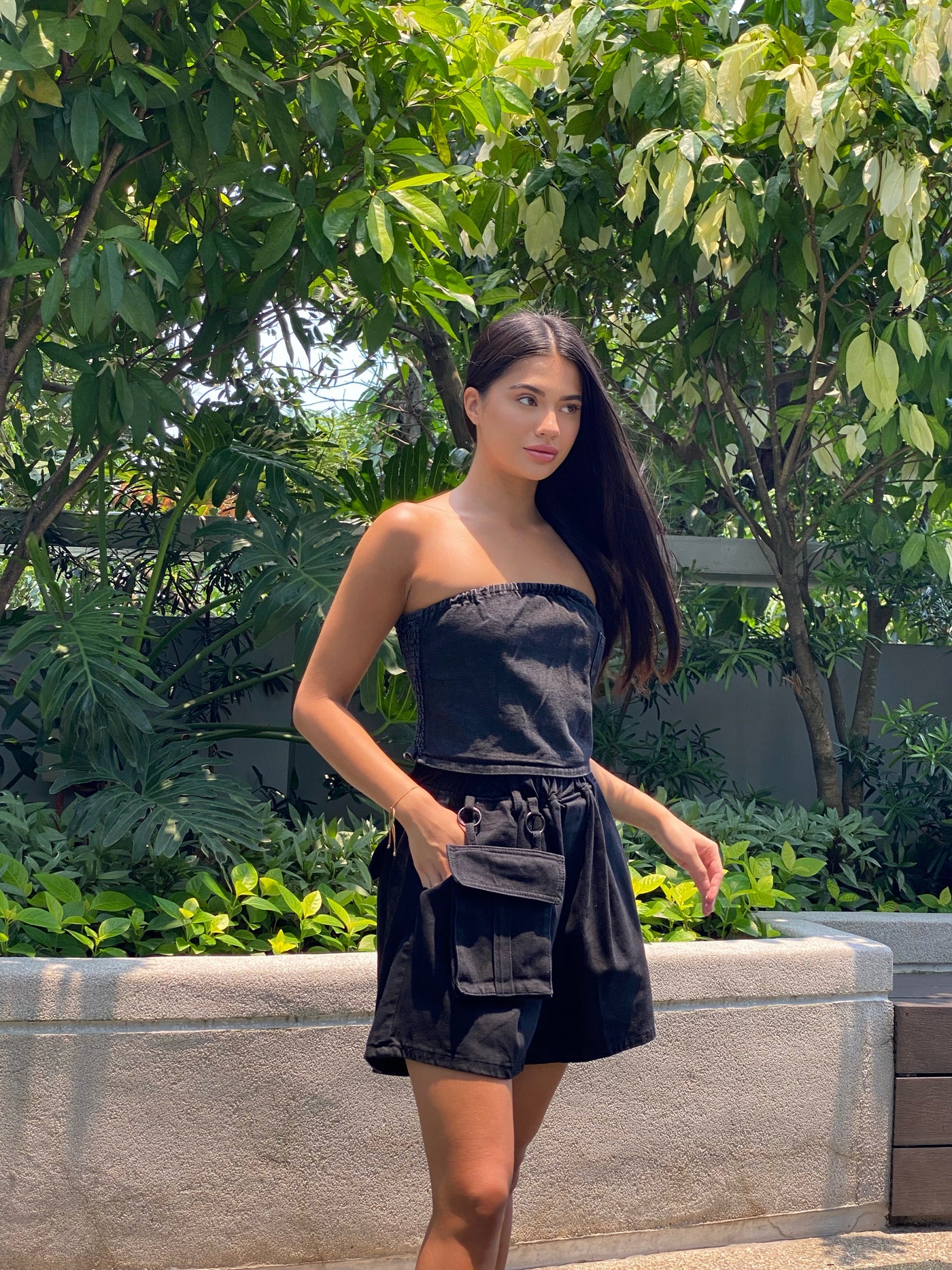 Denim Tube Top