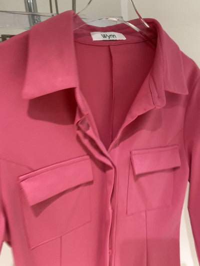 A-Line Shirt Dress - Punch