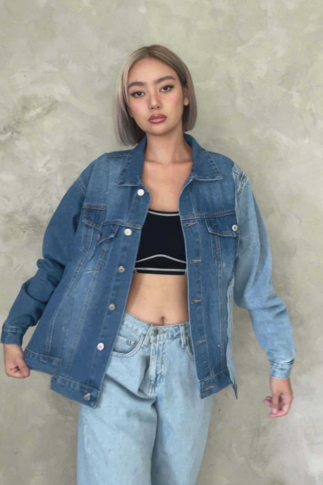 [GOOD JEANS] True To You Patchwork Denim Jacket