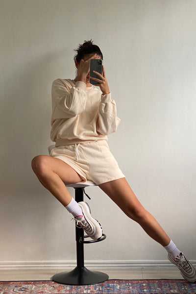 [EVERYDAY] Any Given Sunday Lounge Sweatshorts - Alabaster
