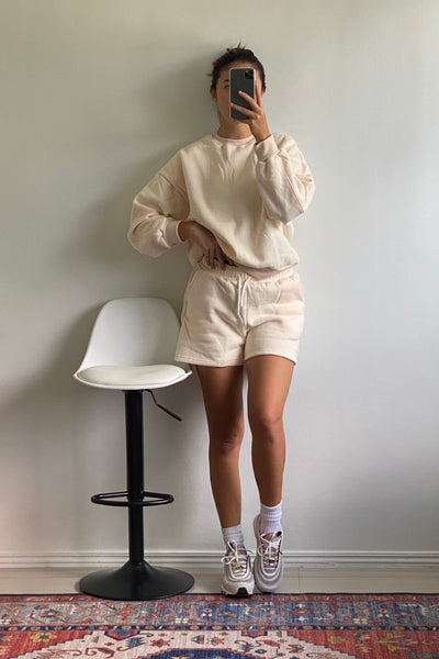 [EVERYDAY] Any Given Sunday Lounge Sweatshorts - Alabaster